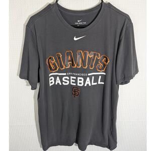 Nike Dri-Fit Men’s L San Francisco Giants Baseball T-Shirt Black MLB Graphic